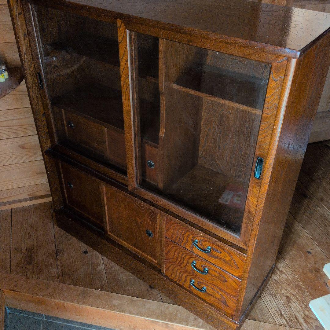 水屋箪笥　食器棚　茶棚　和家具　飾り棚　茶箪笥　収納