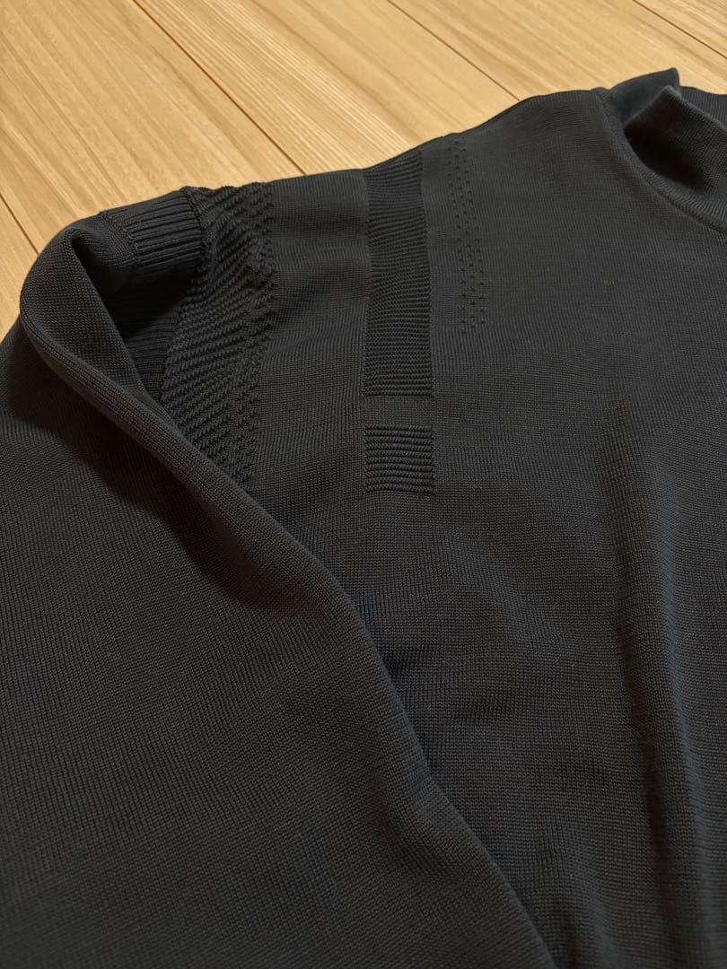トップス YASHIKI Harukaze Half Zip Knit(BLACK)