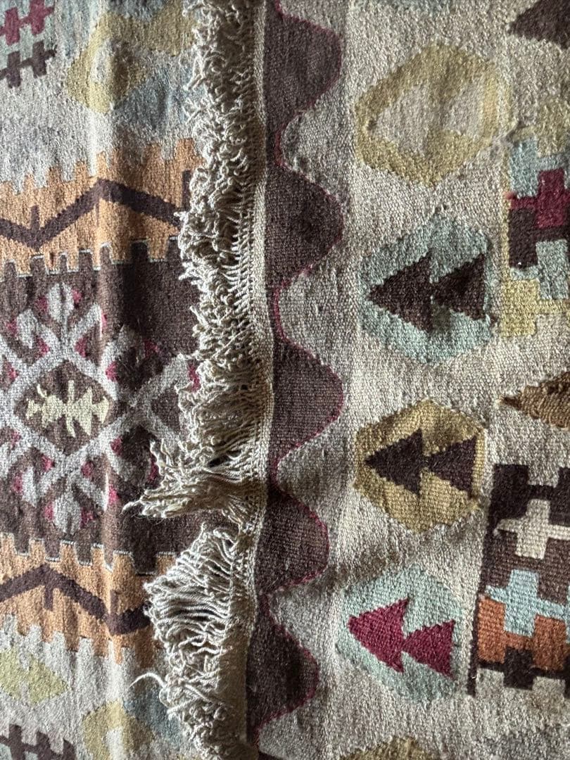 ヴィンテージ キリム　大判　手織り