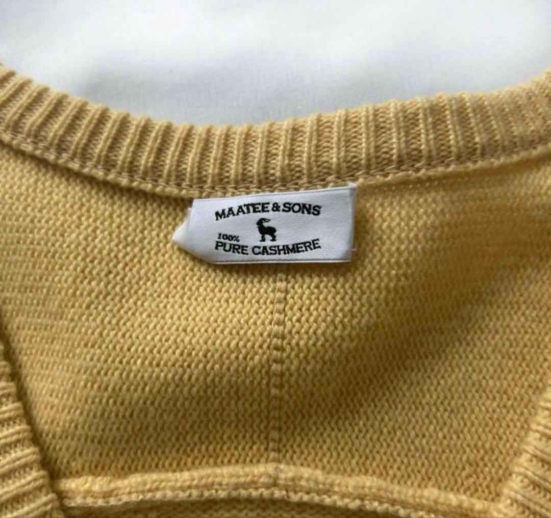 MAATEE&SONS 度詰めＶネックセーター