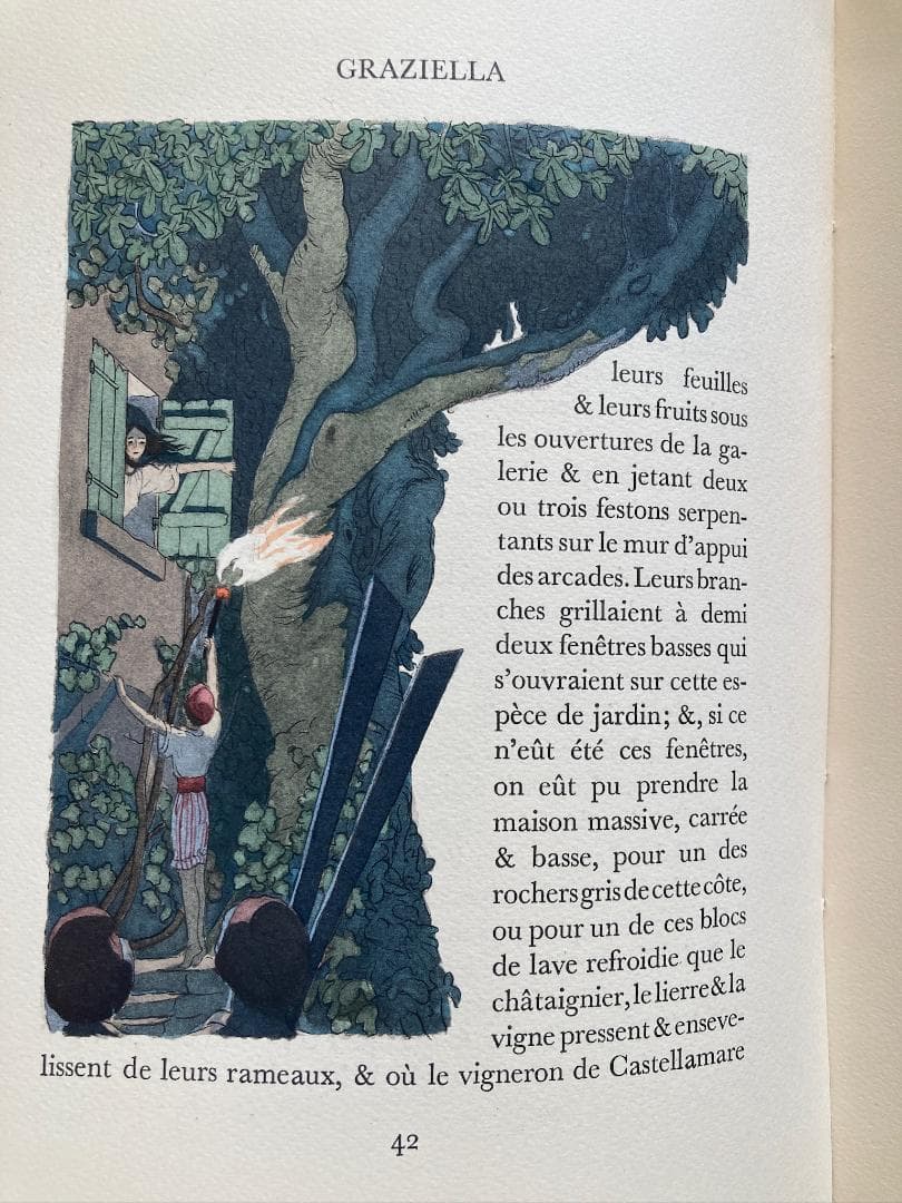 ラマルティーヌ著⭐️A.E.マルティ挿絵本『Graziella』1948年