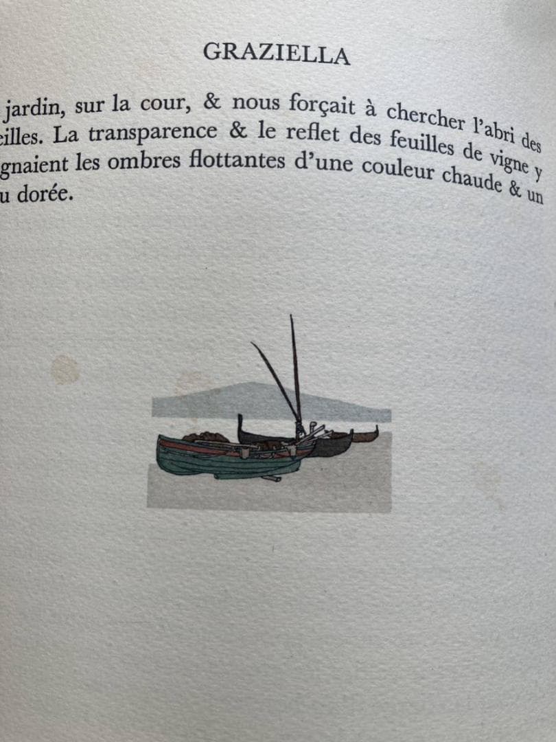 ラマルティーヌ著⭐️A.E.マルティ挿絵本『Graziella』1948年