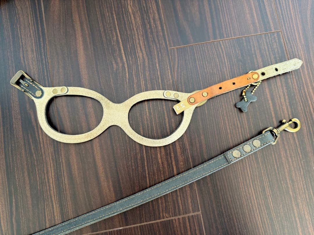 美品★ バディーベルト ２.5サイズ ハーネス リード セット ブルージーン