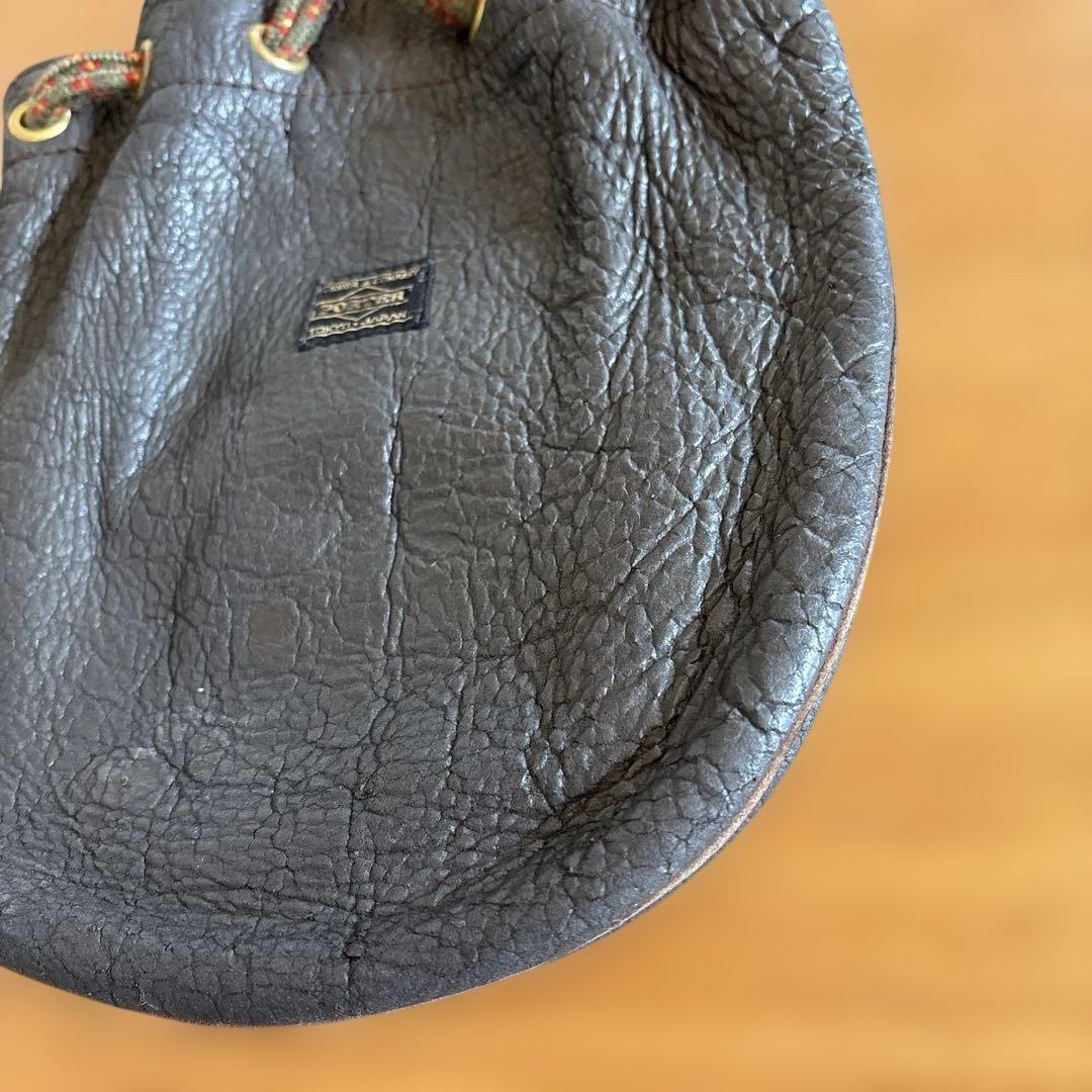 希少 PORTER HERCULES 80s ヴィンテージ 巾着レザーショルダー