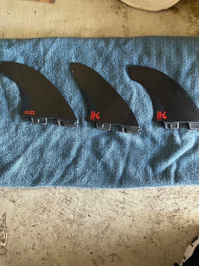 FCS H4 ラージフィン 3枚セット ブラック