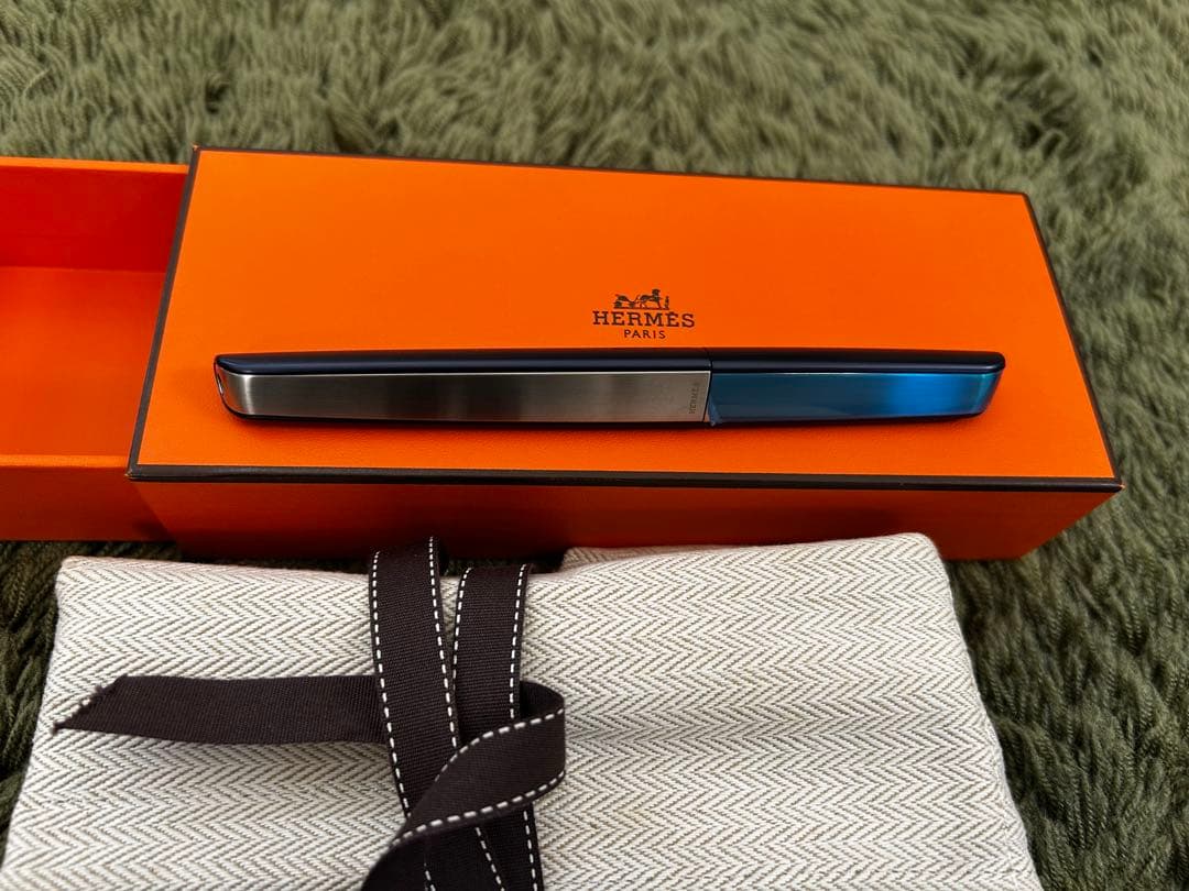 【新品未使用】HERMES エルメス ノーチラス ボールペン ブルー