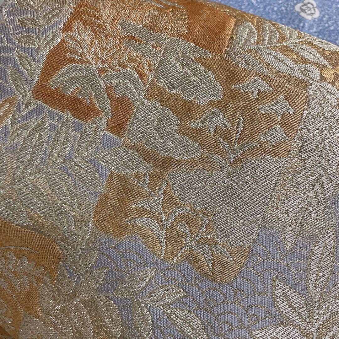 訪問着　フルセット　枝垂れ柳　地紙　丸紋　叩き染　着物　I2