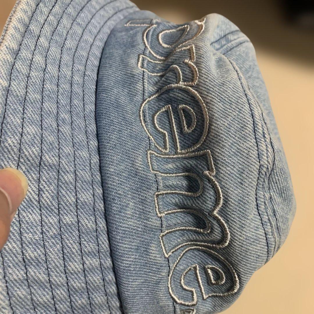 帽子 Supreme Outline Crusher Denim bucket hat