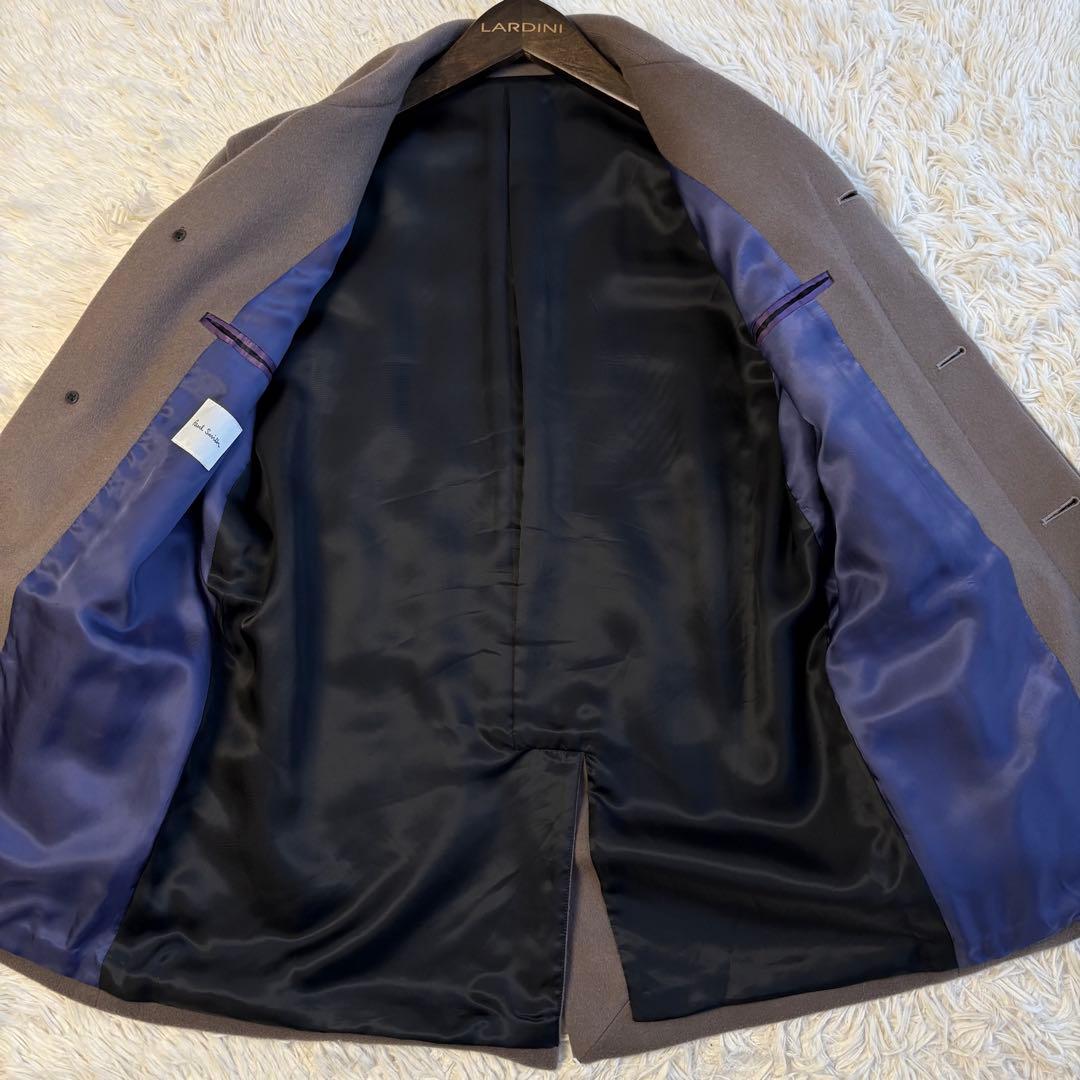 (美品) ポールスミス 23aw カシミヤ混 ショートコート ラベンダーグレー