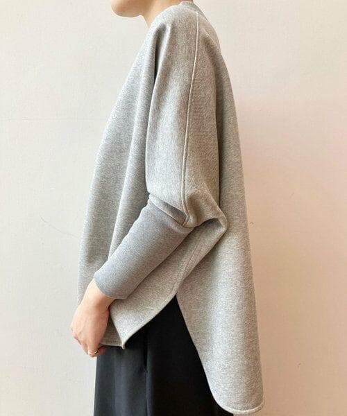 新品 BEARDSLEY 裾ラウンドプルオーバー スウェット グレー
