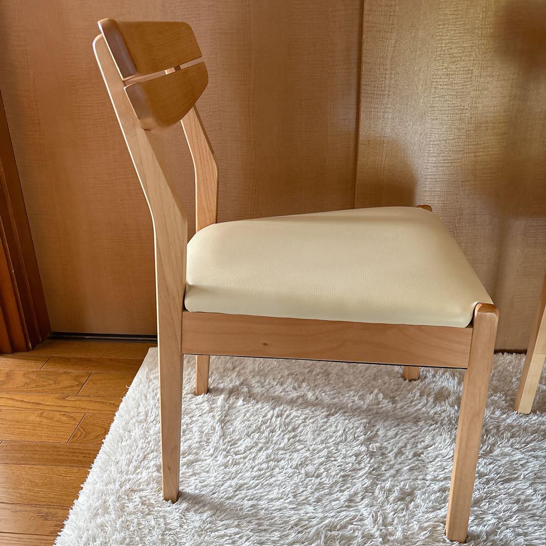 しまりえ 様リクエスト品 2脚セット】ニトリ アルナス ダイニングチェア 天然木