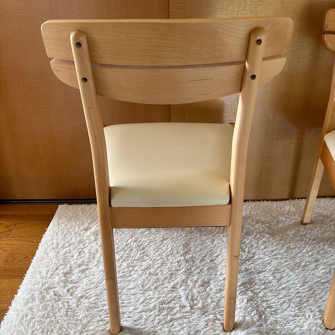 しまりえ 様リクエスト品 2脚セット】ニトリ アルナス ダイニングチェア 天然木