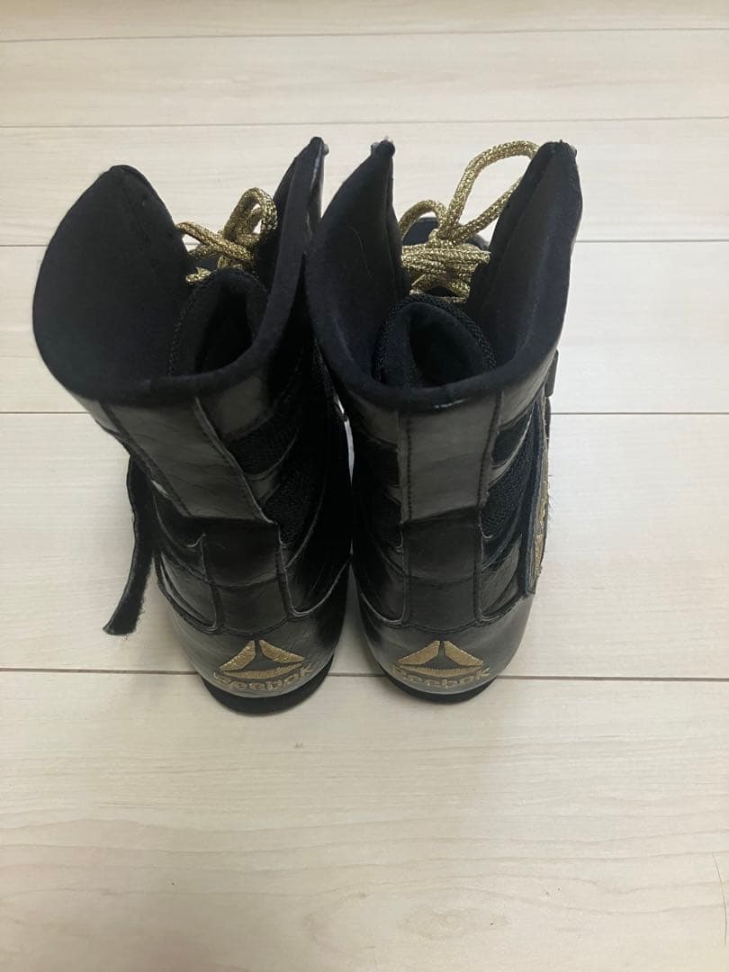 Reebok ボクシングシューズ ハイカット ブラック/ゴールド 27㎝