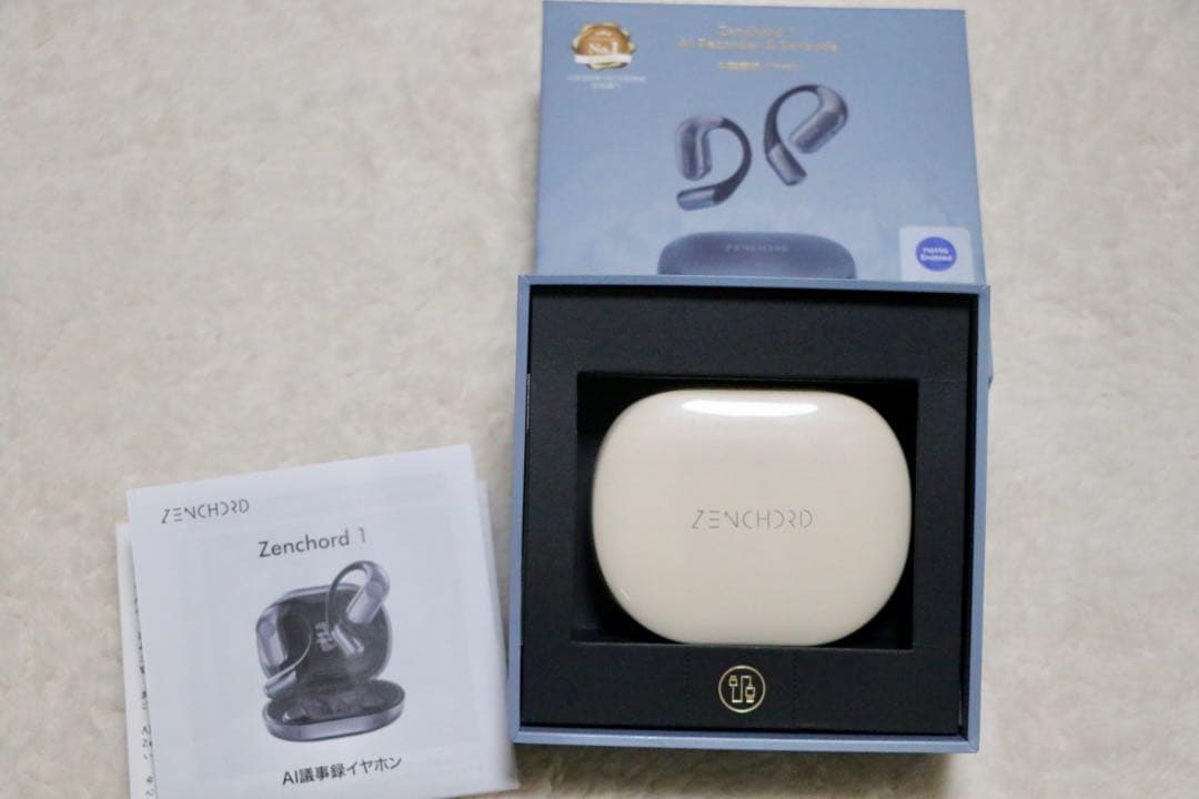 Zenchord1 ワイヤレスイヤフォン　パールホワイト