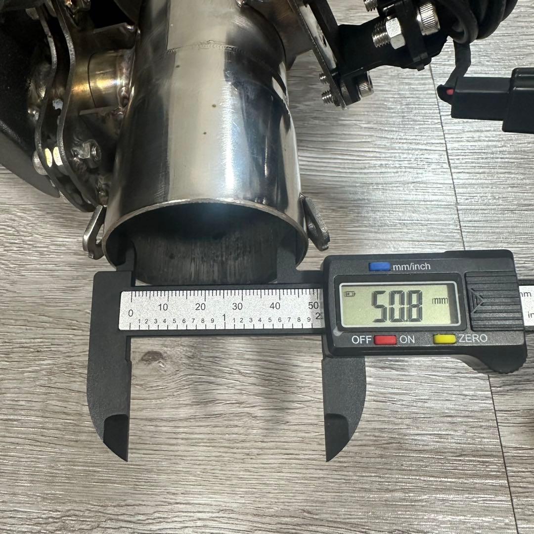 zx25r 可変式マフラー　常時音調整可能　手元操作　バイクマフラー　50.8π