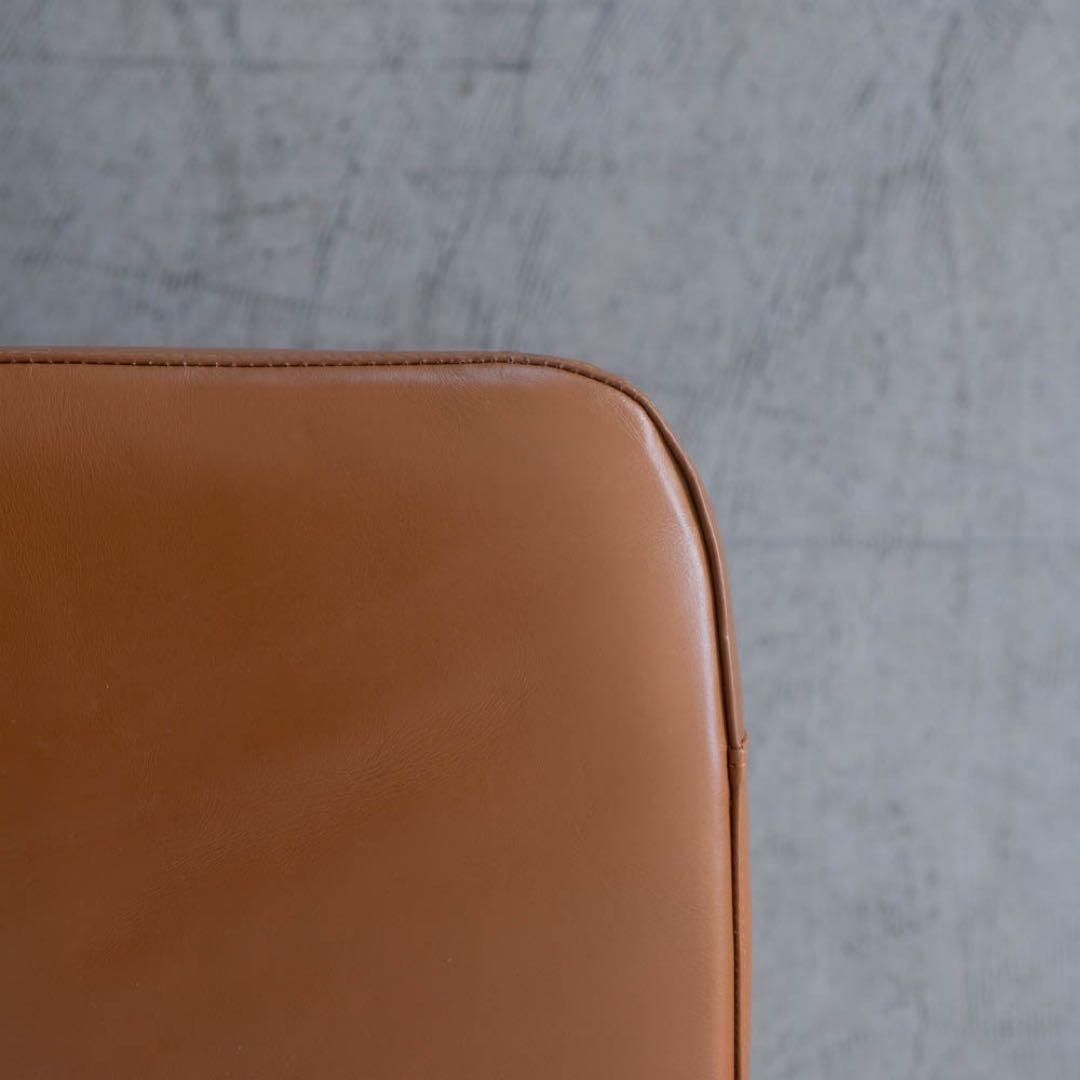 あおうみ　ダイニングチェア 本革　アイアン