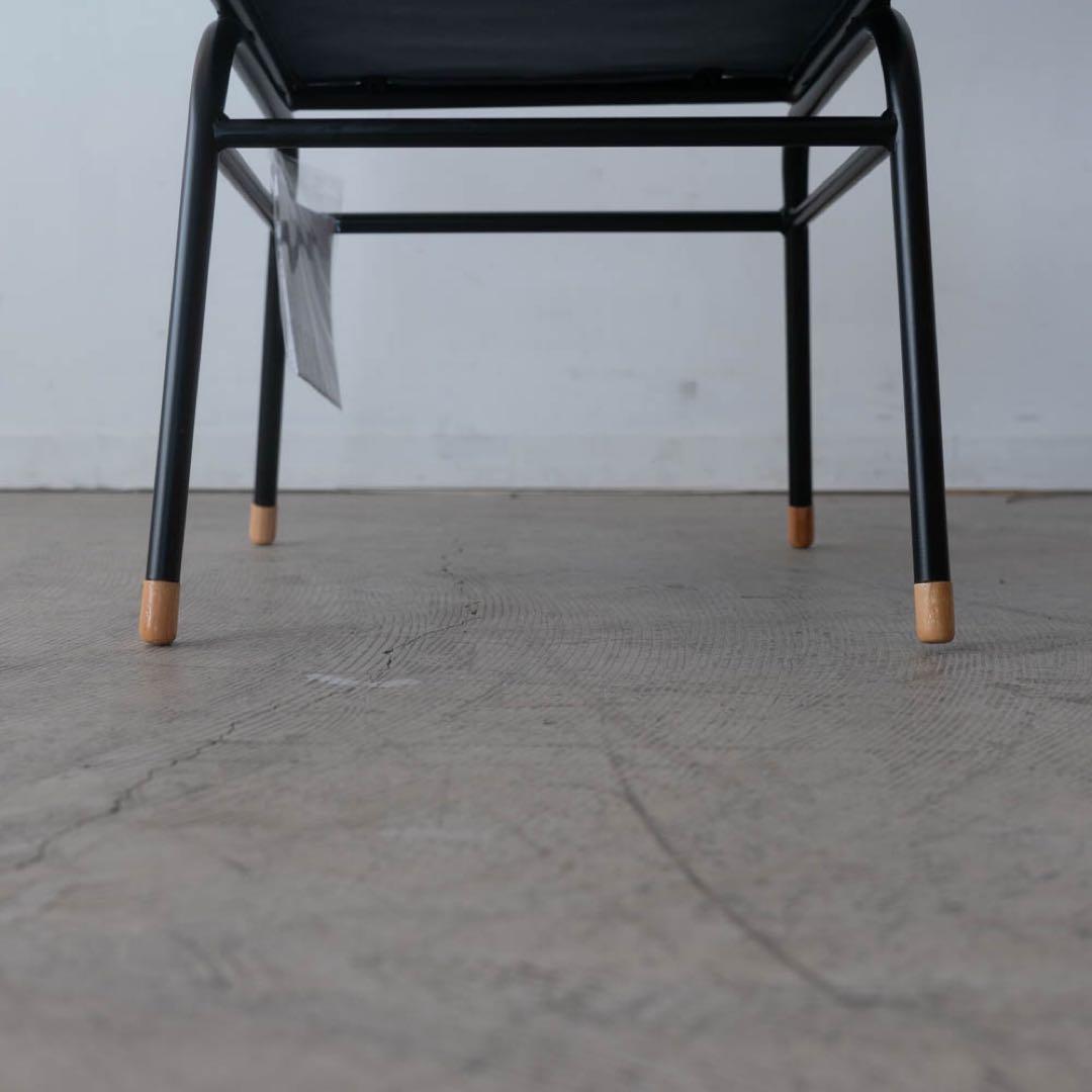 あおうみ　ダイニングチェア 本革　アイアン