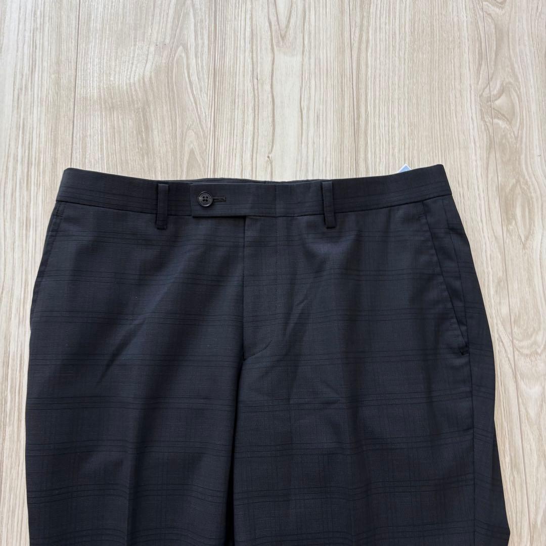 【美品】MAJI スリーピース スーツ A6 L チャコール チェック シルク混