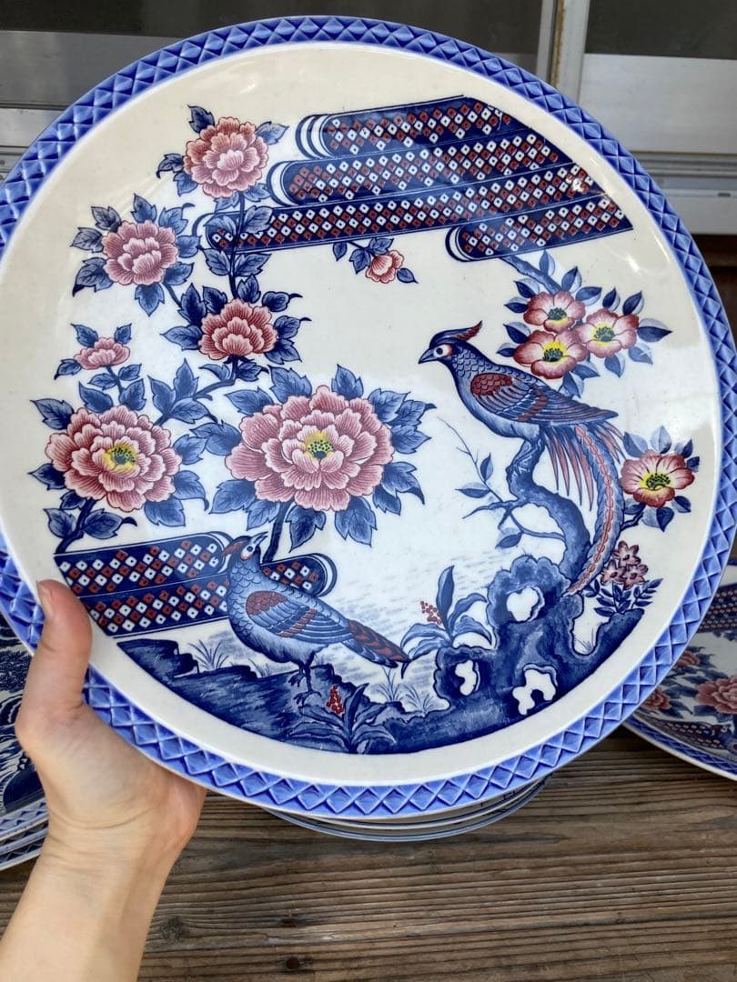 祝い皿　大皿　中皿　セット商品　中華料理　刺身皿　宝船　鳳凰　鶴　亀　縁起物