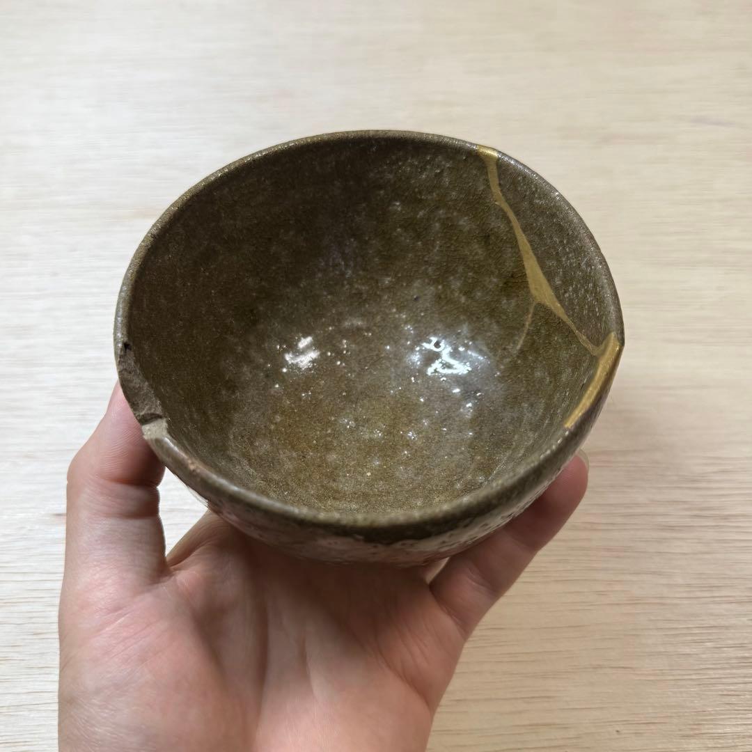 古唐津 青唐津 茶碗 陶片 桃山時代 江戸時代 金継ぎ 初期伊万里 古美術