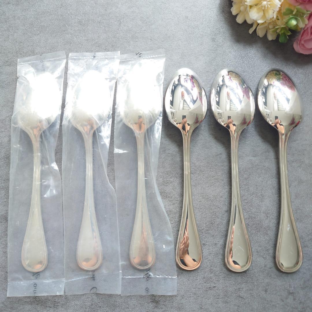 希少 美品 クリストフル アルビ デザートスプーン 未開封含む 6点