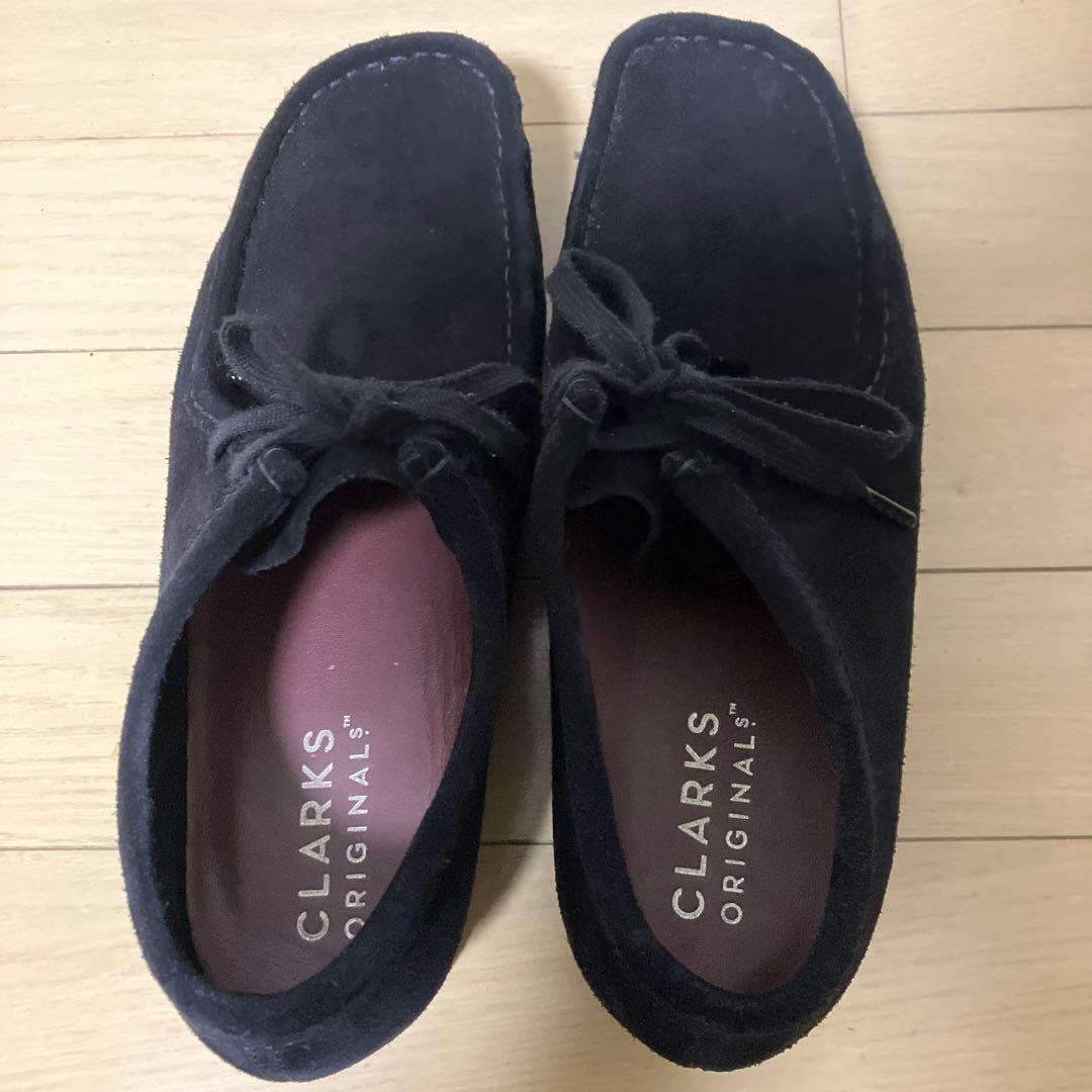 美品 Clarks Wallabee ワラビー 26.5cm 黒 ブラック