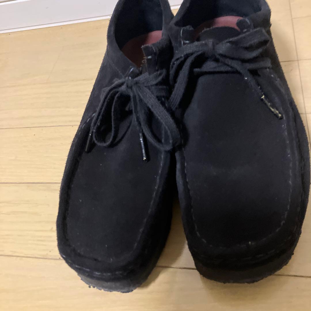 美品 Clarks Wallabee ワラビー 26.5cm 黒 ブラック