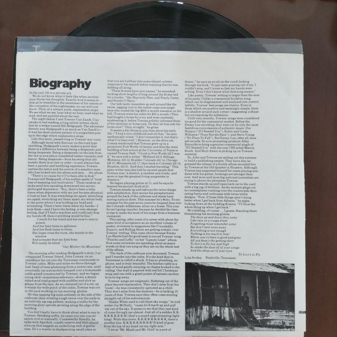 洋楽 LP/Townes Van Zandt/Delta Momma Blues/US