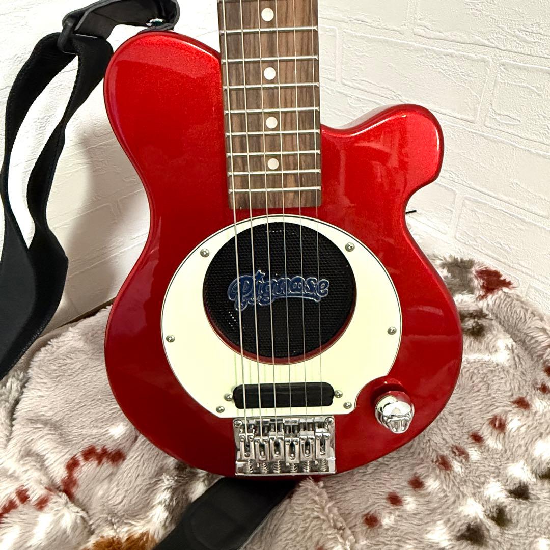 【美品】Pignose ピグノーズ PGG-200 アンプ内蔵レッド ケース付