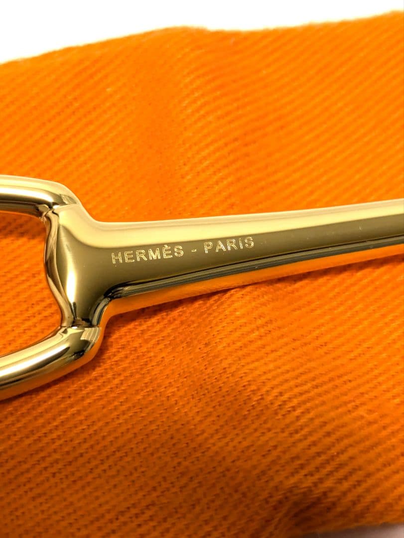 HERMES エルメス グランアトラージュ デザートフォーク ゴールド