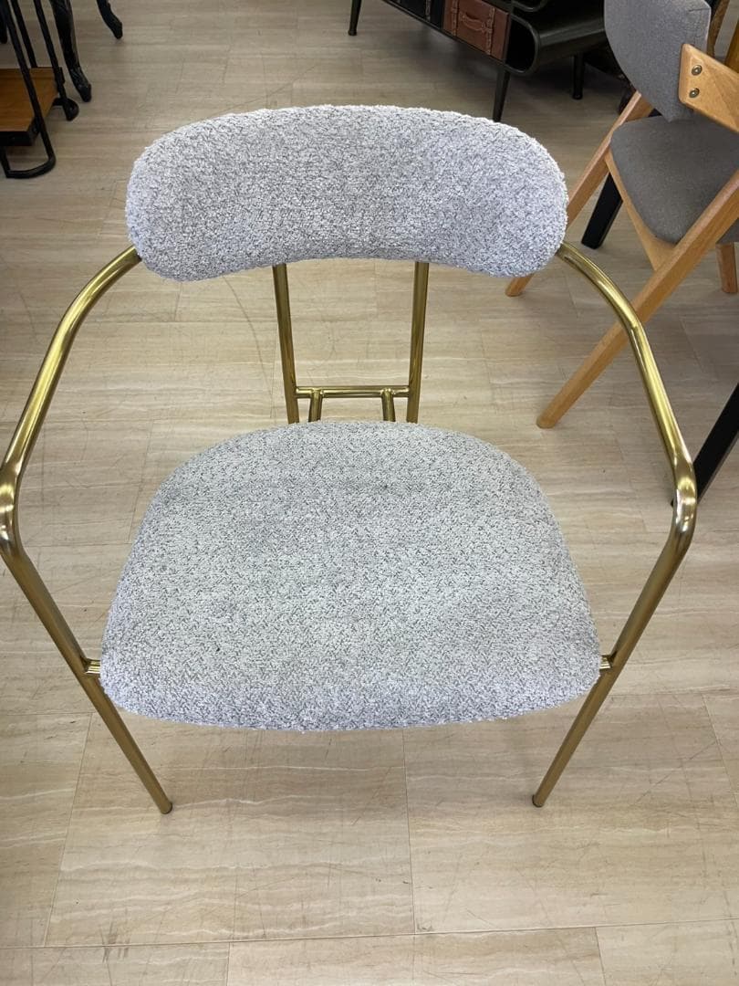 ダイニングチェア　ブークレ　PC-623GY　グレー　イス　いす　椅子　チェア