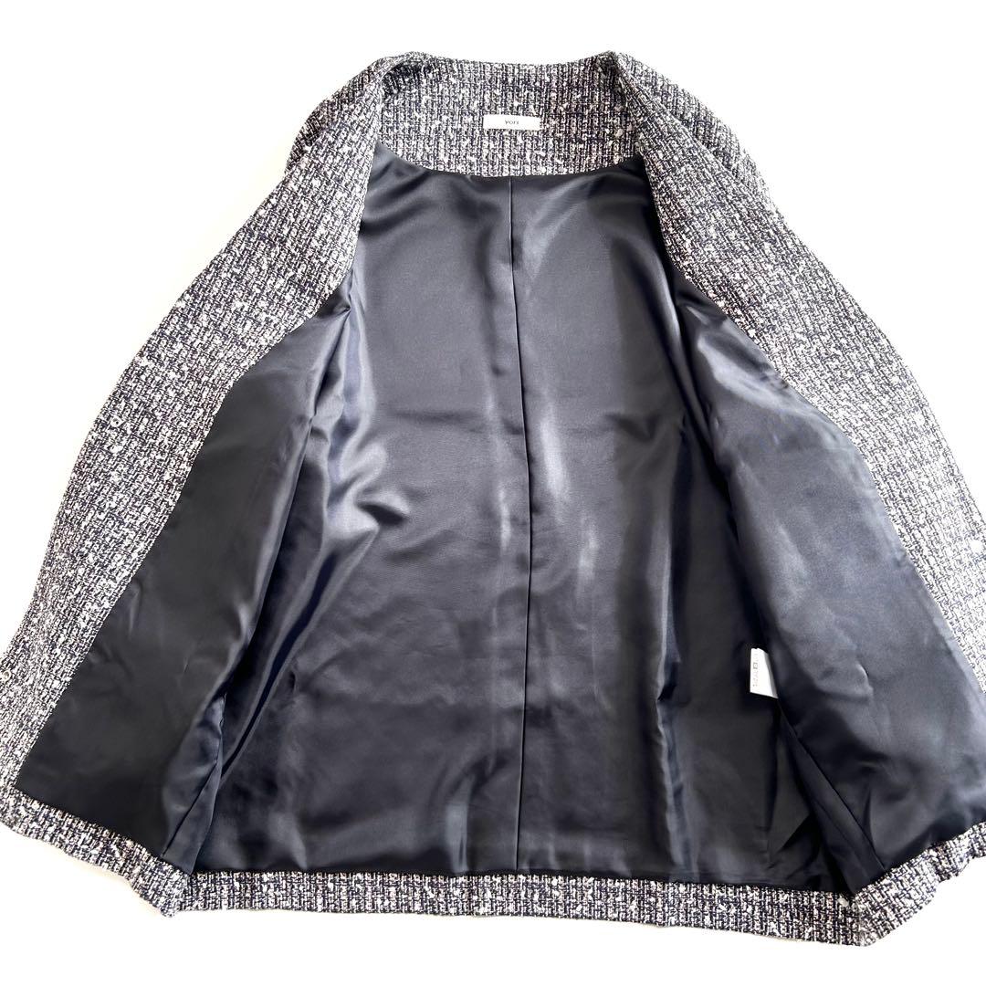 ⭐️極美品⭐️ ヨリ　yori ミックスツイードジャケット　ゆったり　オーバーサイズ
