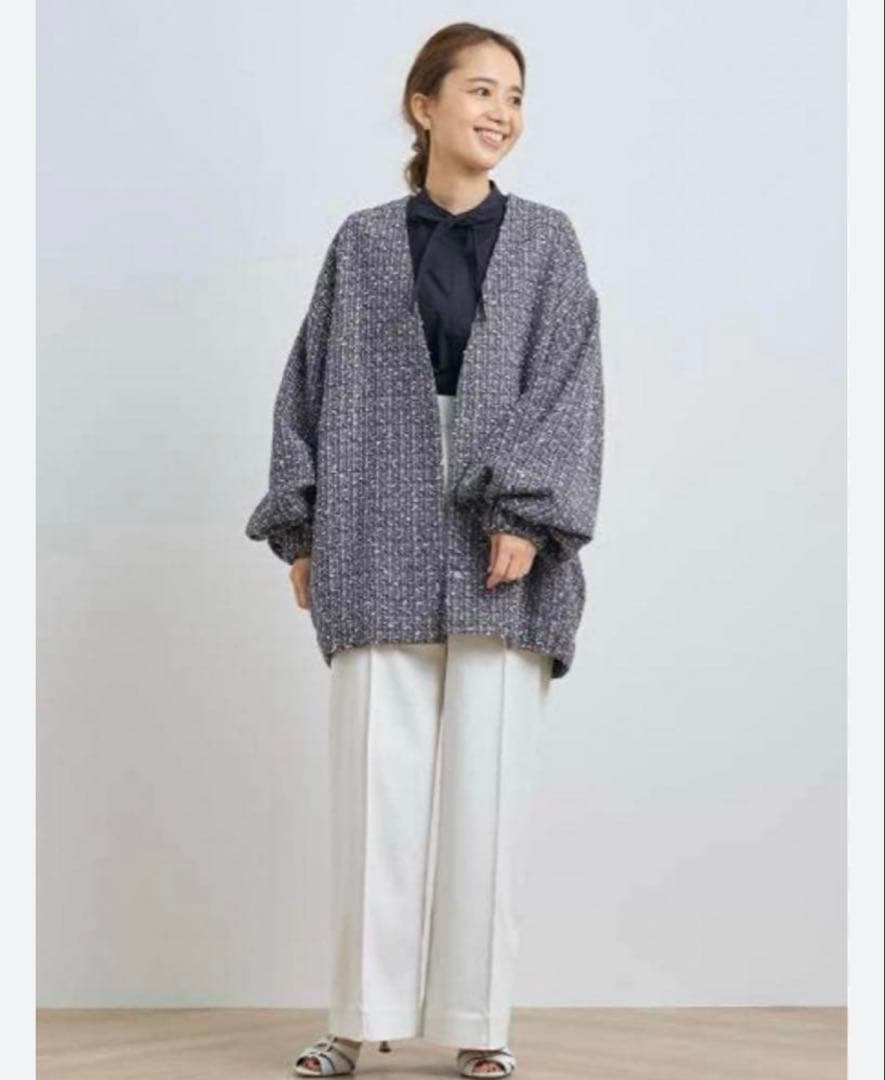⭐️極美品⭐️ ヨリ　yori ミックスツイードジャケット　ゆったり　オーバーサイズ