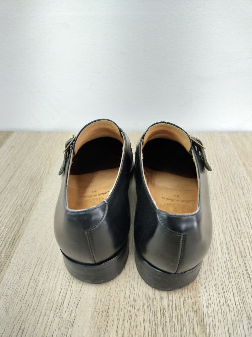 [英国製]90年代❢モンクストラップ ブラックレザーシューズ