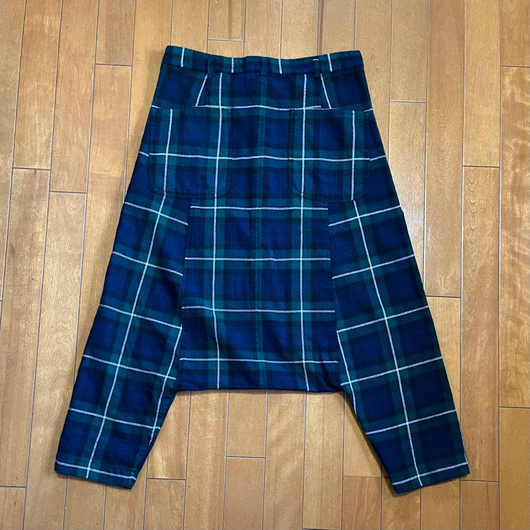 COMME des GARÇONS チェック柄サルエルパンツ