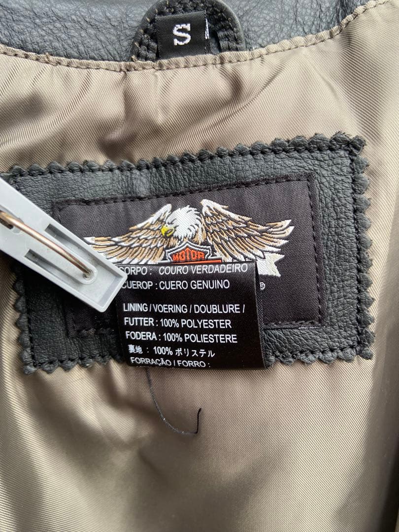 Harley-Davidson 本革 レザーベスト Sサイズ