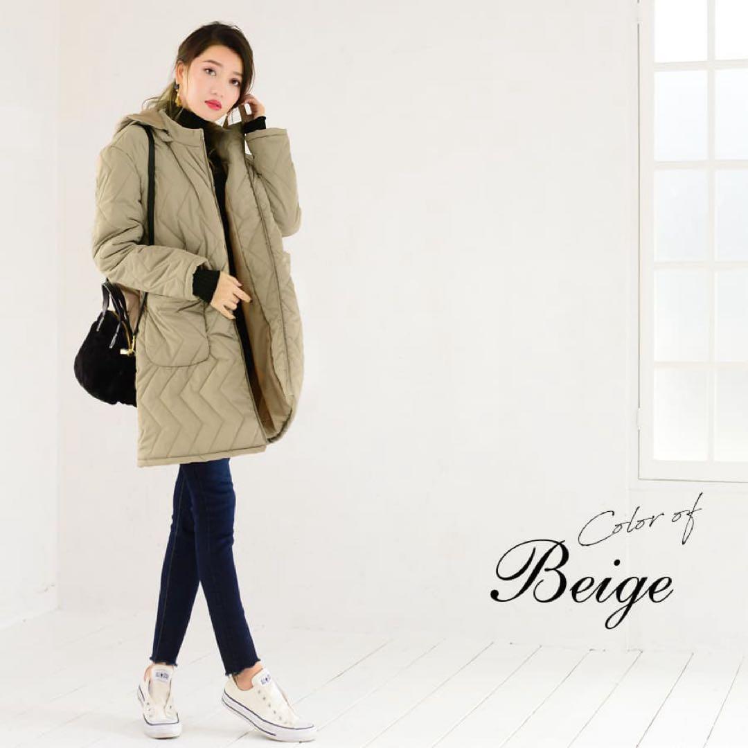 美品　milktea マタニティ　中綿　コート　抱っこ