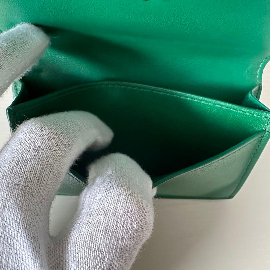 【美品】BOTTEGA VENETA イントレチャート　マキシ　パスケース　名刺