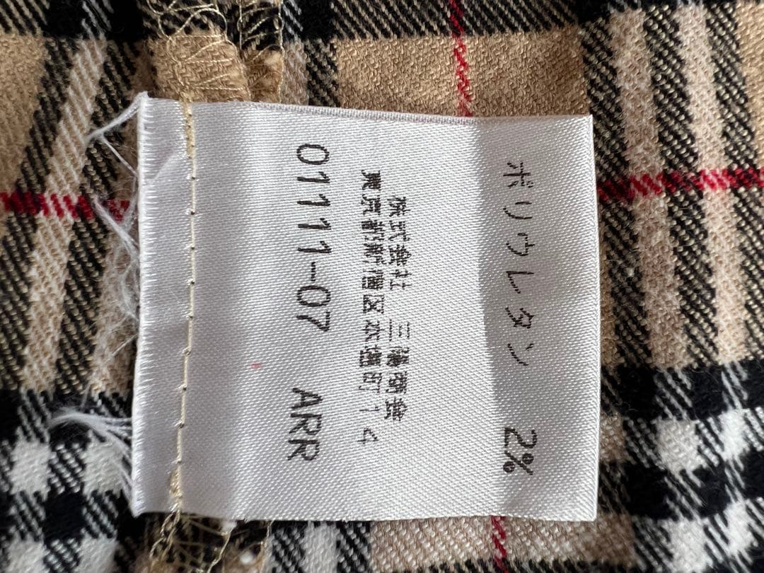 バーバリーブルーレーベル ロングシャツワンピース ノバチェック38