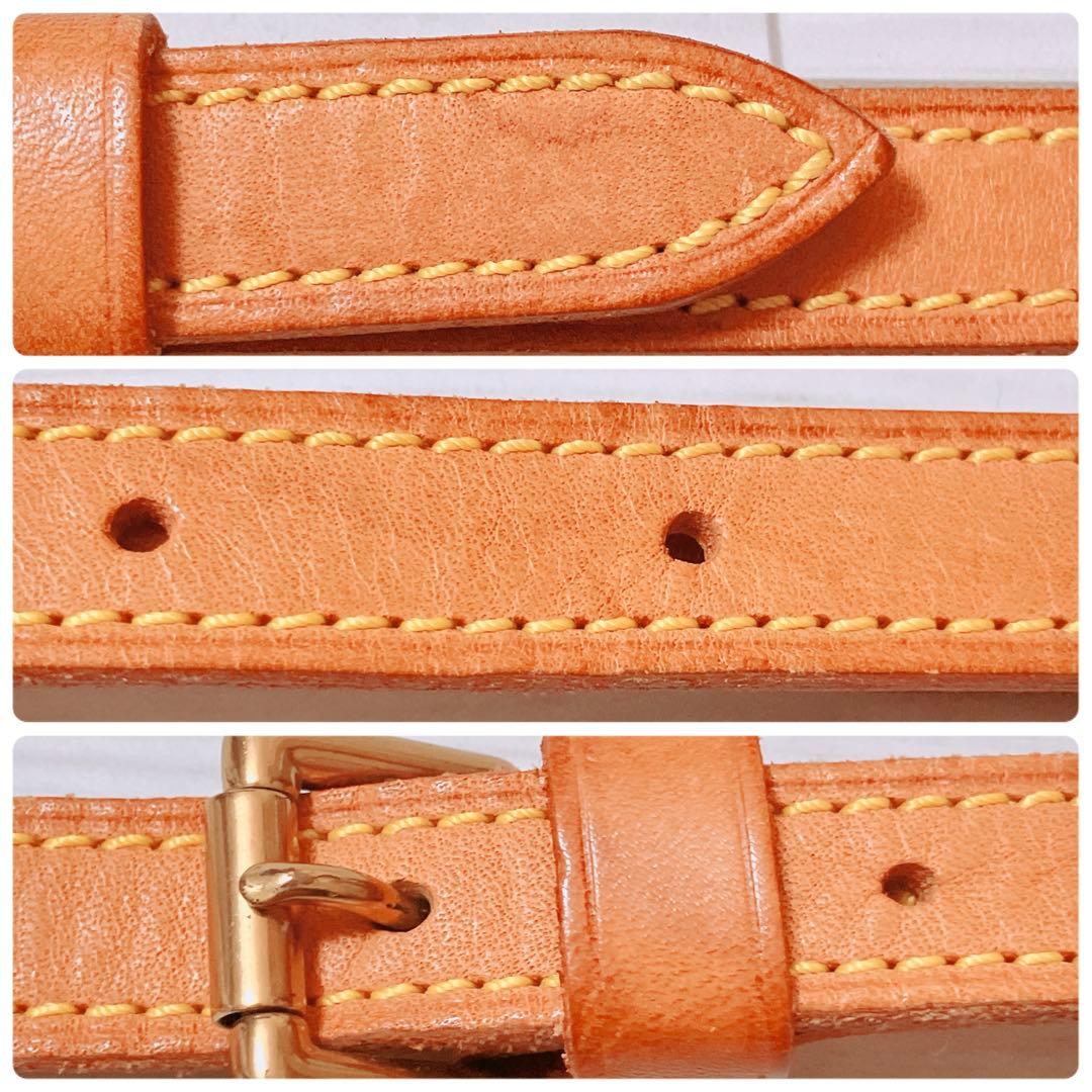 ヴィトン Vuitton レザー ヌメ革 ショルダーストラップ ベルトON473