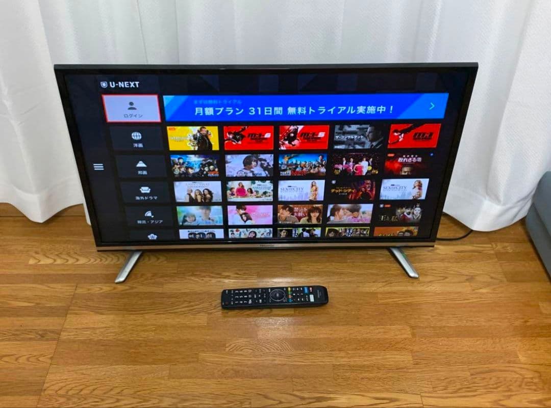 ハイセンス　32型　スマートテレビ youtube等アプリ⭐地上波BSCS