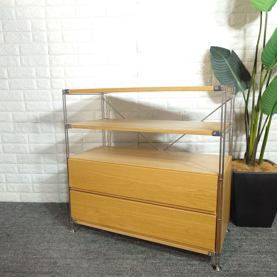 無印良品 ステンレスユニットシェルフ 収納棚 家具 インテリア D017