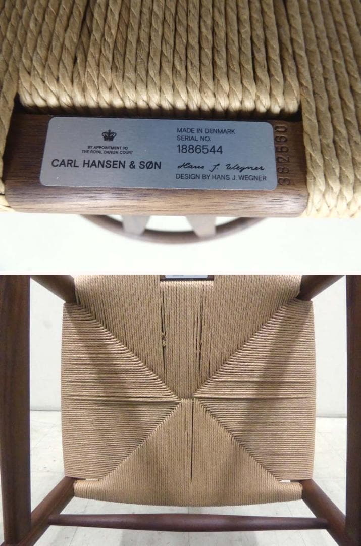 未使用品 正規品■カールハンセン＆サン■CH24 Yチェア ウォールナット材-3