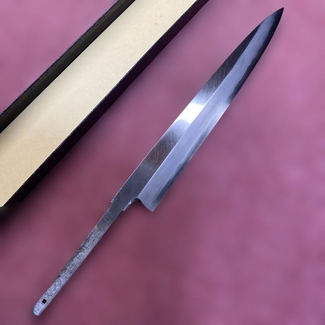 銀三　柳刃包丁　240㎜ 8寸 柄無し