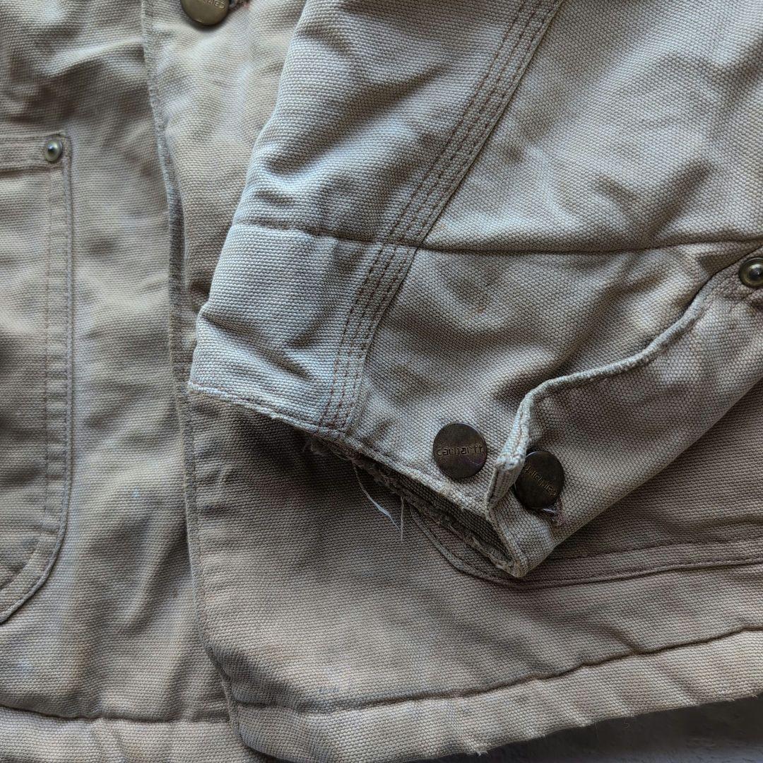 g*i様 カーハート　ダック生地　チョアコート　鬼フェード　L位　ブラウン　US
