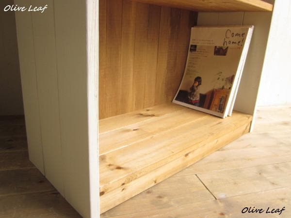 サイズ、デザインオーダー可！●４段ローラック●無垢材シャビーブラウン●受注製作