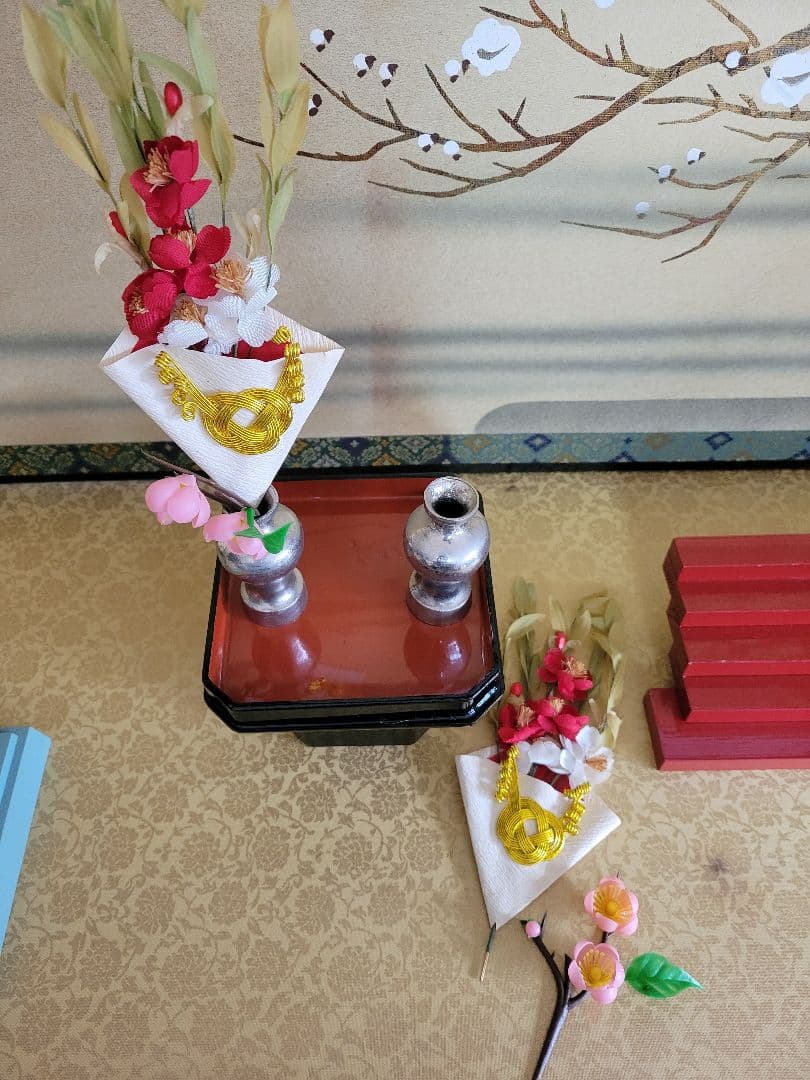 御祝 ひな祭り　ひな壇　小道具一式　屏風 おまとめ 女の子