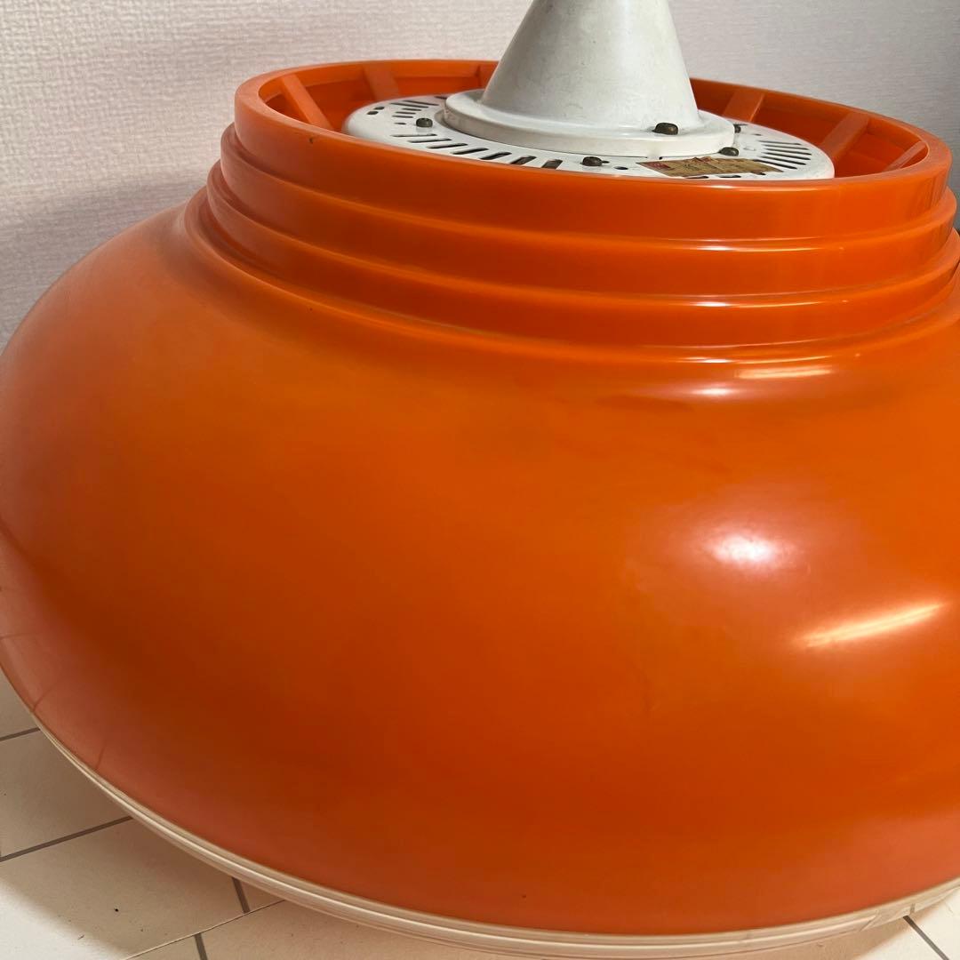 レトロ　照明　蛍光灯　パナソニック　松下電工　橙色　オレンジ　アンティーク