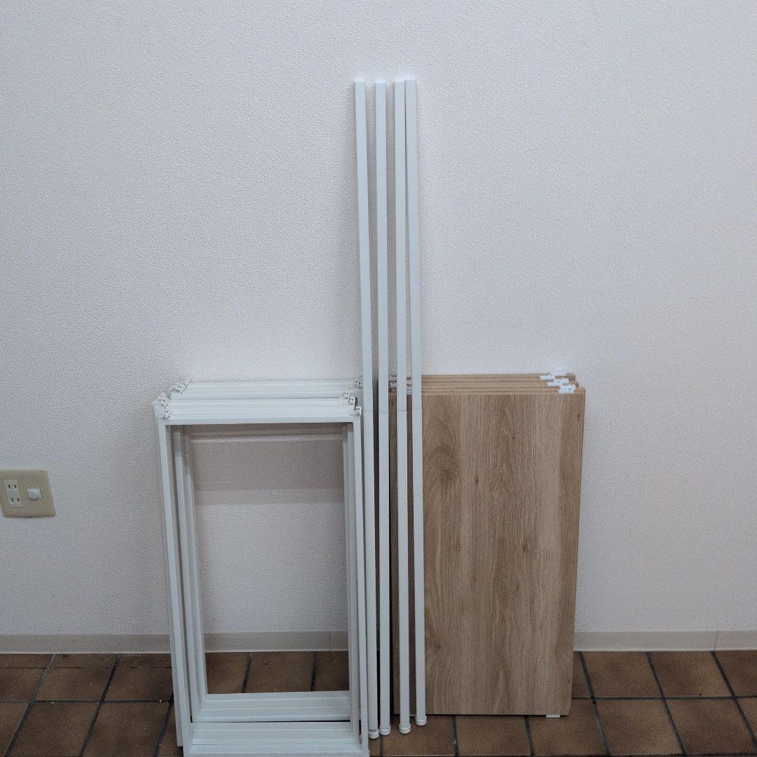 ウッドシェルフ アンドコネクト オープンラックNA/WH まとめ買い非対応