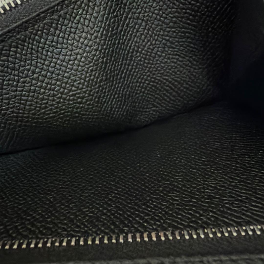 Herms ヴォーエプソン ベアンスフレ 二つ折り長財布 ブラック 箱付き